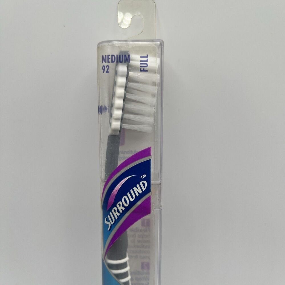 Mentadent 92 Toothbrush Medium Full Head Wraps & Surround Bristles Flexible Base
